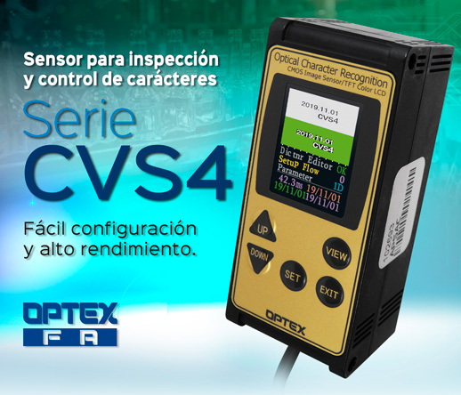 Sensores para inspección y control de carácteres Optex Fa FA - Serie CVS4