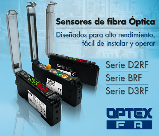 Sensores de fibra óptica OPTEX-FA