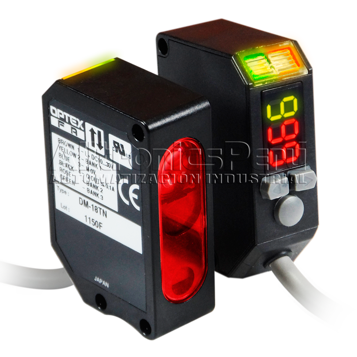 Serie DM-18T - Sensor de detección digital de color/marca