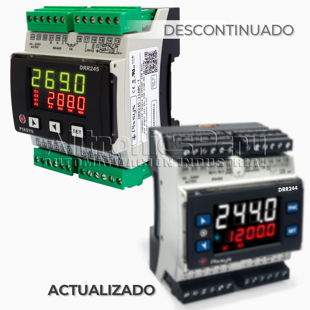 Modelo DRR245-21ABC-T - Controlador de Procesos Riel DIN