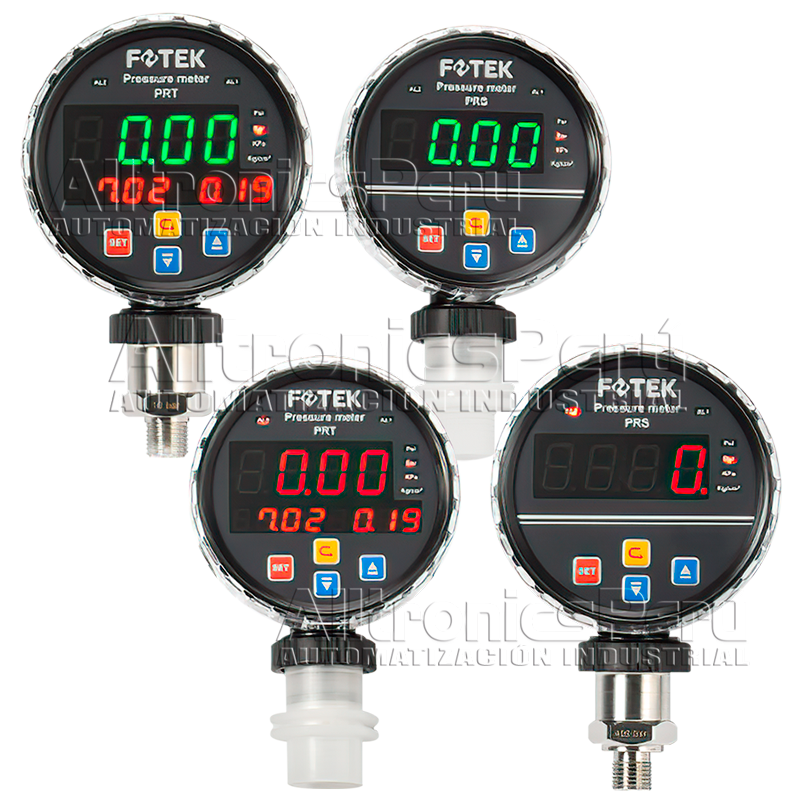 Series PRT y PRS - Medidor de presión digital rotatorio